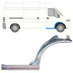 Slenkstis apatinė + sparnas priekinis už Peugeot Boxer 1994-2006 / Dešinė / Rinkinys 14078