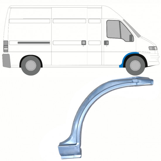 Lankas prie priekinio rato už Fiat Ducato 1994-2006 / Dešinė 10699