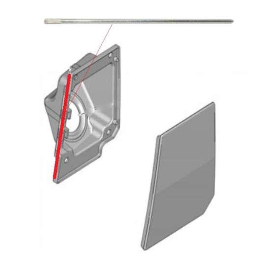 Kuro bako durelių vyrių kaištis už Fiat Ducato 2006-2014 15137