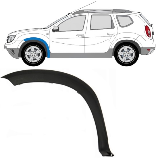 Sparno juosta priekinio sparno už Dacia Duster 2010-2017 / Kairė 16018