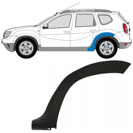 Sparno juosta galinio sparno už Dacia Duster 2010-2017 / Kairė 16020