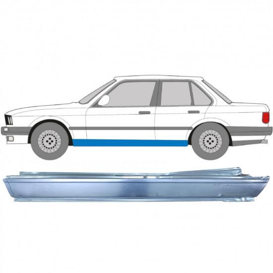 Visas slenkstis už BMW 3 E30 1982-1994 / Kairė 9147