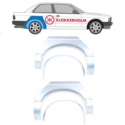 Galinės arkos vidinė + išorinė dalis už BMW 3 E30 1982-1987 / Rinkinys 10850