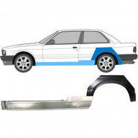 Slenkstis apatinė + sparnas galinis už BMW 3 E30 1982-1987 / Kairė 11235