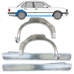 Visas slenkstis + galinio sparno apatinė dalis už BMW 3 E30 1982-1987 / Rinkinys 11239