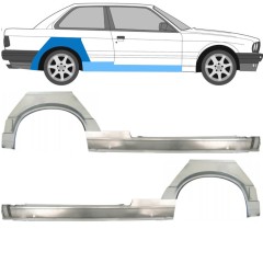Visas slenkstis + galinio sparno apatinė dalis už BMW 3 E30 1987-1994 / Rinkinys 11507