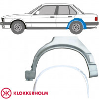 Galinės arkos vidinė + išorinė dalis už BMW 3 E30 1987-1994 / Kairė / Rinkinys 10861