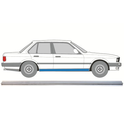 Slenkstis vidinė dalis už BMW 3 E30 1982-1994 / Kairė = Dešinė (simetriška) 15109