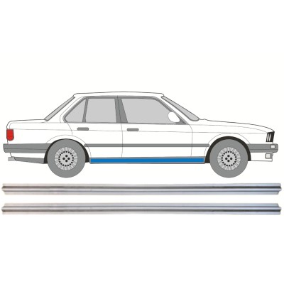 Slenkstis vidinė dalis už BMW 3 E30 1982-1994 / Kairė + Dešinė / Rinkinys 15110