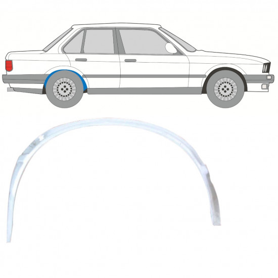 Vidinė galinė arka už BMW 3 E30 1982- / Dešinė 10845