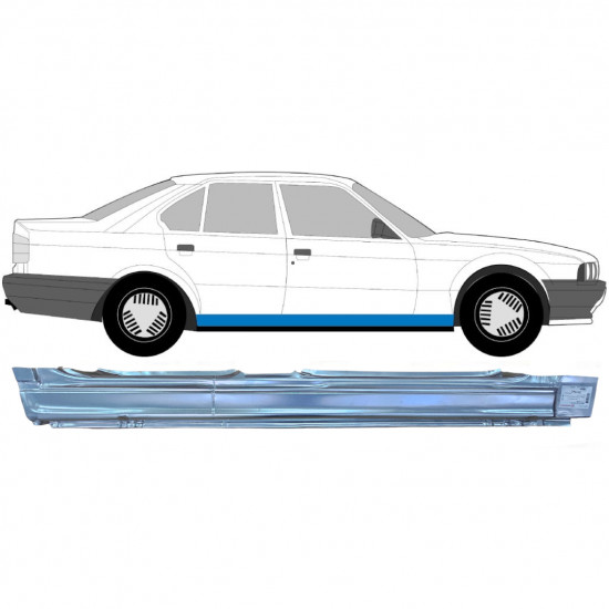 Slenkstis, apatinė už BMW 5 E34 1987-1996 / Dešinė 8539