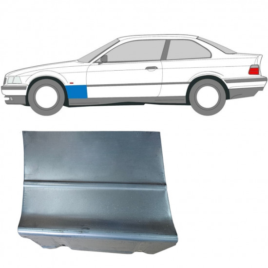 Sparno apatinė dalis už BMW E36 3 1990-2000 / Kairė / COUPE 6211