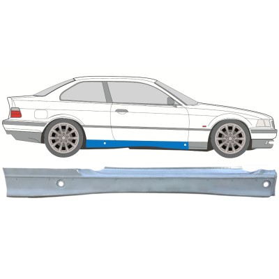 Visas slenkstis už BMW 3 E36 1990-2000 / Dešinė / COUPE 16065
