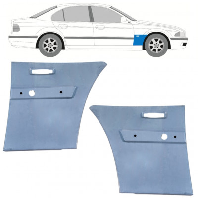 Sparno apatinė dalis už BMW 5 E39 1996-2004 / Kairė + Dešinė / Rinkinys 9829