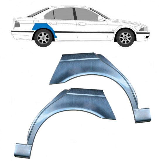 Galinė arka už BMW 5 E39 1996-2004  / Kairė + Dešinė / COMBI / SEDAN / Rinkinys 6405