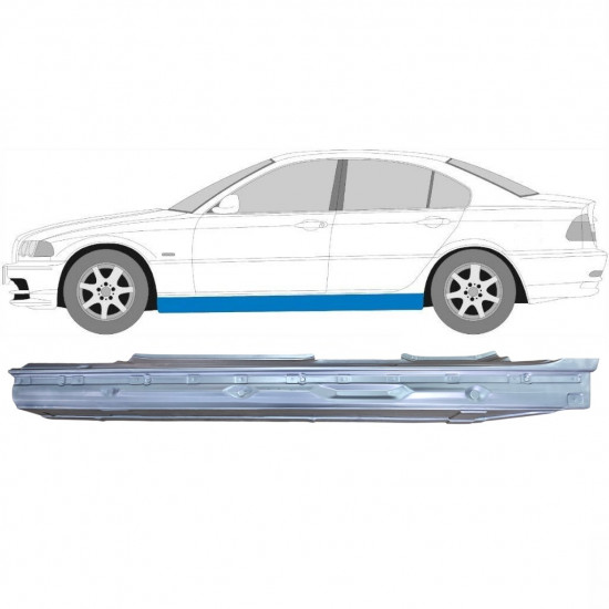 Visas slenkstis už BMW E46 3 1998-2005 / Kairė 7632