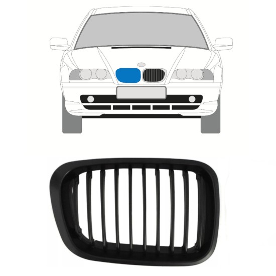 Grotelės už BMW 3 E46 1998-2006 / Dešinė 16301