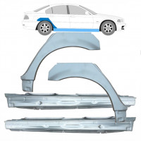 Slenkstis apatinė + sparnas galinis už BMW E46 3 1998-2005 / Rinkinys 11245