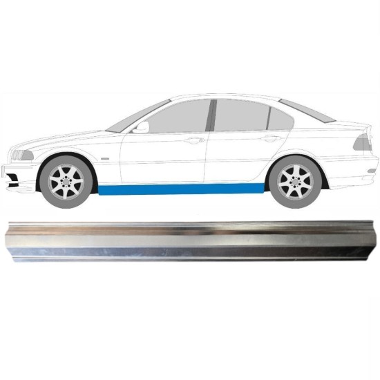 Slenkstis, apatinė už BMW 3 E46 1998-2006 / Kairė 14963