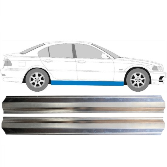 Slenkstis, apatinė už BMW 3 E46 1998-2006 / Kairė + Dešinė / Rinkinys 14964