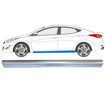 Slenkstis, apatinė už Hyundai Elantra 2010-2015 / Kairė 14935