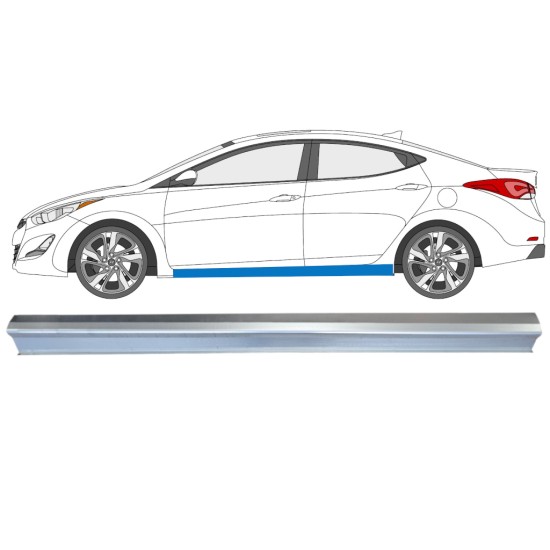 Slenkstis, apatinė už Hyundai Elantra 2010-2015 / Kairė 14935