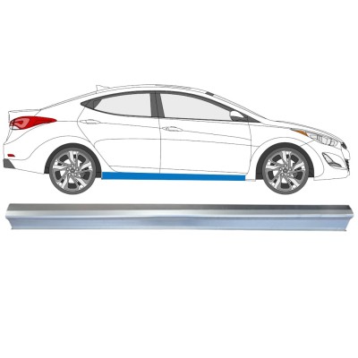 Slenkstis, apatinė už Hyundai Elantra 2010-2015 / Dešinė 14933