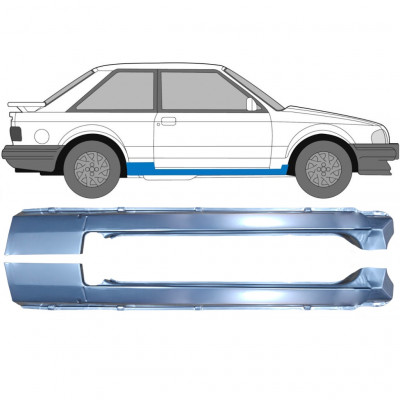 Visas slenkstis už Ford Escort 1980-1986 / Kairė + Dešinė / Rinkinys 9503