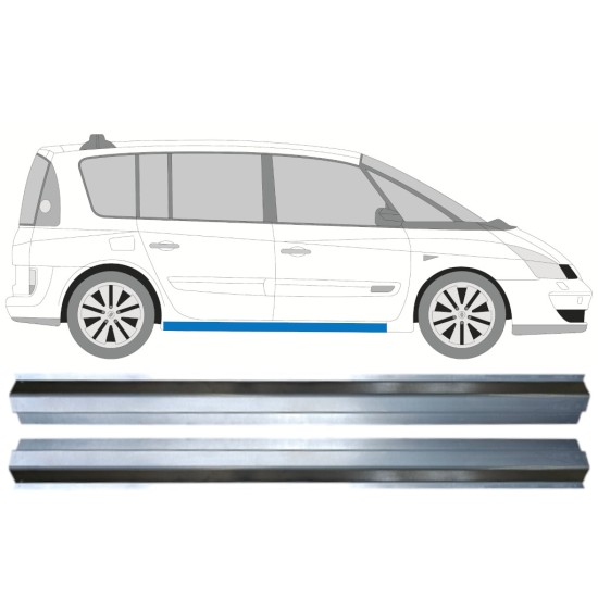 Slenkstis apatinė dalis už Renault Espace 2002-2015 / Kairė + Dešinė / Rinkinys 14987