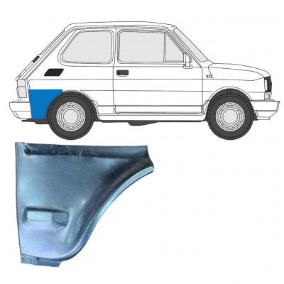 Galinės arkos apatinė dalis už Fiat 126p 1985-1994 / Dešinė 7581