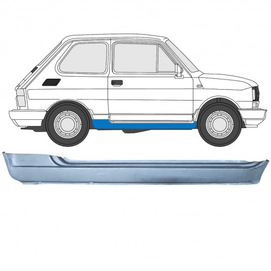 Slenkstis, apatinė už Fiat 126p 1972-2000 / Dešinė 8869