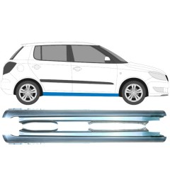 Visas slenkstis už Skoda Fabia II 2007-2015 / Kairė + Dešinė / Rinkinys 10695