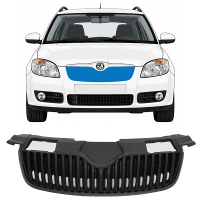 Juodos grotelės už Skoda Fabia II 2007-2010 7524
