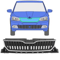 Grotelės už Skoda Fabia 2014-2018 / Rinkinys 7543