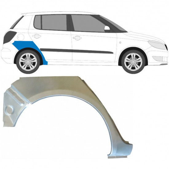 Galinė arka už Skoda Fabia 2007-2015 / Dešinė 6998