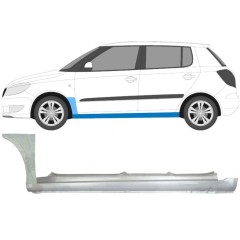 Visas slenkstis + priekinio sparno apatinė dalis už Skoda Fabia II 2007-2015 / Kairė / Rinkinys 11171