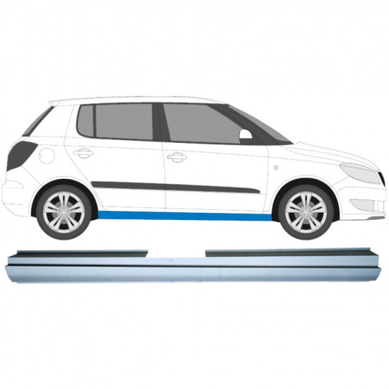 Slenkstis, apatinė už Skoda Fabia 2007-2015 / Dešinė 5081