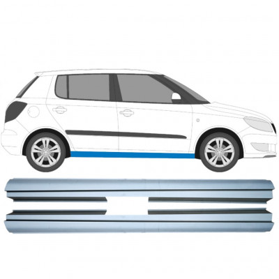 Slenkstis, apatinė už Skoda Fabia 2007-2015 / Kairė + Dešinė / Rinkinys 10615