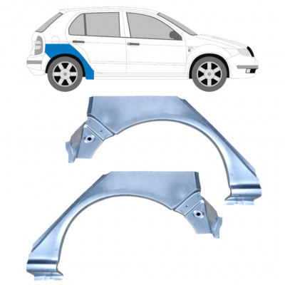 Galinė arka už Skoda Fabia 1999-2007 / Kairė + Dešinė / Rinkinys 10444