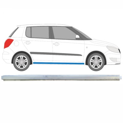 Slenkstis vidinė dalis už Skoda Fabia II 2007-2015 / Kairė = Dešinė (simetriška) 16892