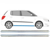 Slenkstis vidinė dalis už Skoda Fabia II 2007-2015 / Kairė + Dešinė / Rinkinys 16893