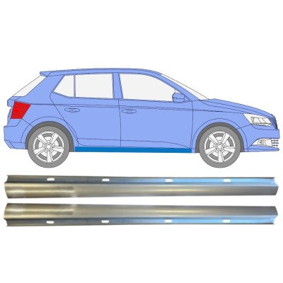 Slenkstis apatinė dalis už Skoda Fabia 2014- / Kairė + Dešinė / Rinkinys 14817