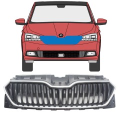 Grotelės už Skoda Fabia 2018-2021 / Rinkinys 7545