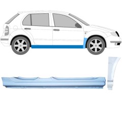 Visas slenkstis + priekinio sparno apatinė dalis už Skoda Fabia I 1999-2007 / Dešinė / Rinkinys 11167