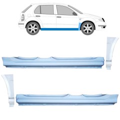 Visas slenkstis + priekinio sparno apatinė dalis už Skoda Fabia I 1999-2007 / Rinkinys 11169