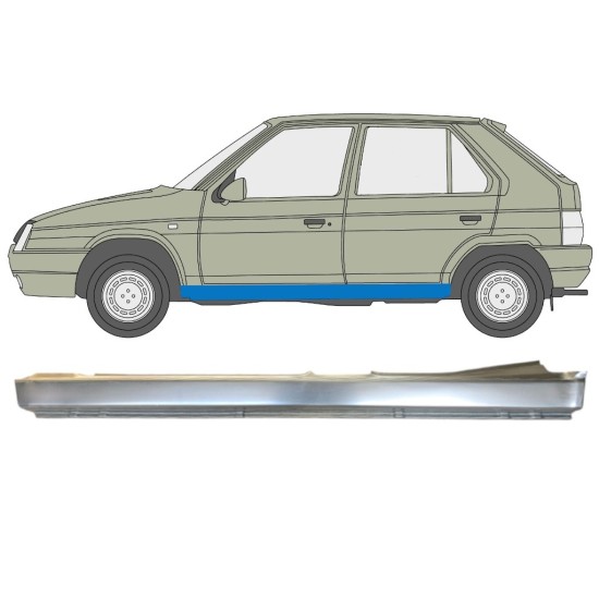 Visas slenkstis už Skoda Favorit 1989-1995 / Kairė 14880