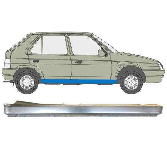 Visas slenkstis už Skoda Favorit 1989-1995 / Dešinė 14879