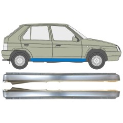Visas slenkstis už Skoda Favorit 1989-1995 / Kairė + Dešinė / Rinkinys 14881