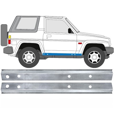 Slenkstis vidinė dalis už Daihatsu Feroza Rocky Fourtrak 1984-1993 / Kairė + Dešinė / Rinkinys 17012
