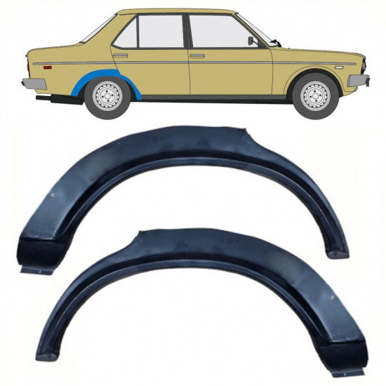 Galinė arka už Fiat 131 1972-1986 / Kairė + Dešinė / Rinkinys 10723